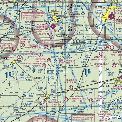 Dunn Airport (LL54) VFR Sectional  Gaming Mouse Pad