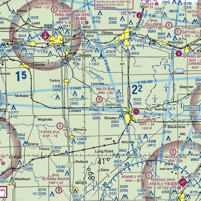 Wilts Airport (LL52) VFR Sectional  Gaming Mouse Pad