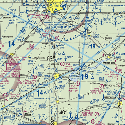 Thorp Airport (LL34) VFR Sectional  Gaming Mouse Pad