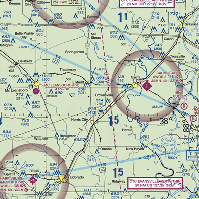 Stoney Real Estate Airport (LL13) VFR Sectional  Gaming Mouse Pad