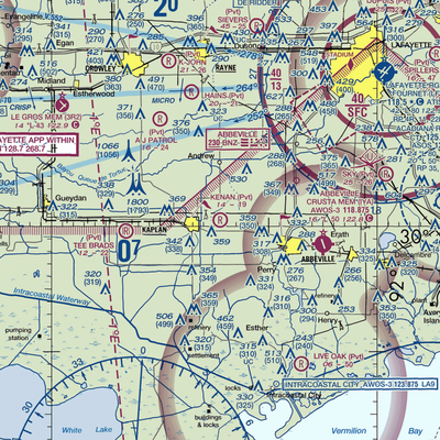 Kenan Airstrip (LA61) VFR Sectional  Gaming Mouse Pad