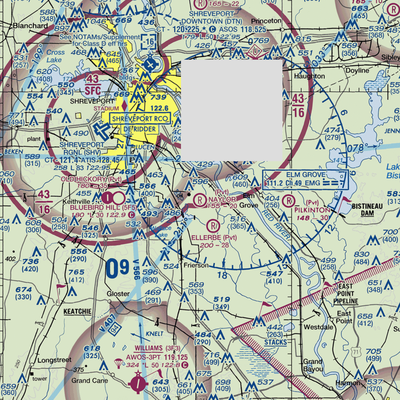 Naylor Airport (LA56) VFR Sectional  Gaming Mouse Pad