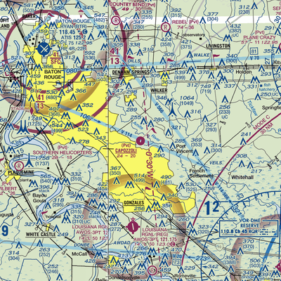 Capozzoli Airport (6LA2) VFR Sectional  Gaming Mouse Pad