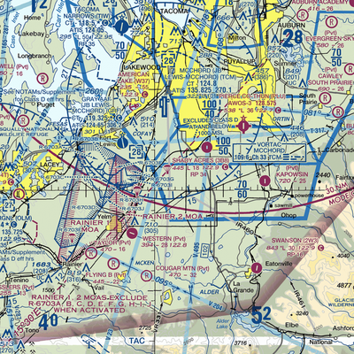 Pacemaker Landing Zone Airport (KZ10) VFR Sectional  Gaming Mouse Pad