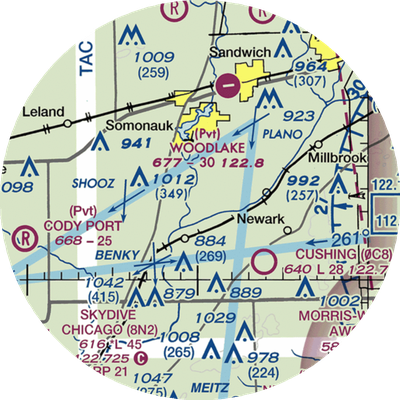 Harrington Farms Airport (IS95) VFR Sectional Sticker