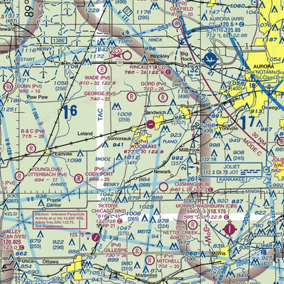 Johnson Airport (IS94) VFR Sectional  Gaming Mouse Pad