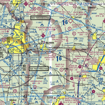 Untied Acres Airport (IS83) VFR Sectional  Gaming Mouse Pad