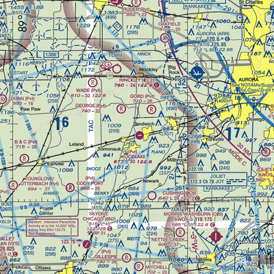 Woodlake Landing Airport (IS65) VFR Sectional  Gaming Mouse Pad