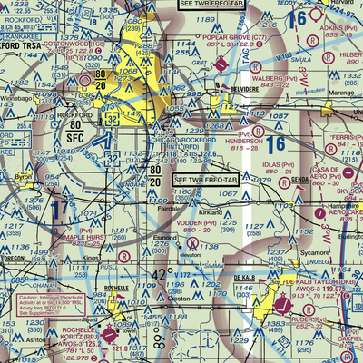 Rotstein Airport (IS59) VFR Sectional  Gaming Mouse Pad