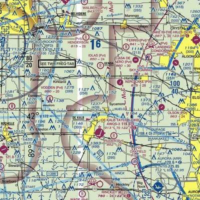 Willis Airport (IS47) VFR Sectional  Gaming Mouse Pad