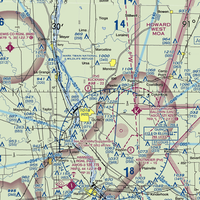 Mast Field (IS45) VFR Sectional  Gaming Mouse Pad