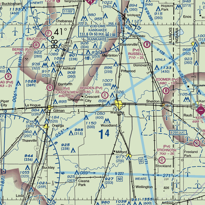 Dietchweiler Airport (IS02) VFR Sectional  Gaming Mouse Pad