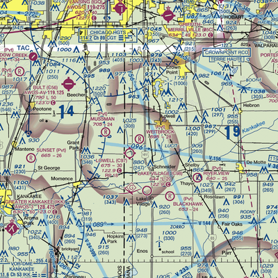 Wietbrock Airport (IN90) VFR Sectional  Gaming Mouse Pad