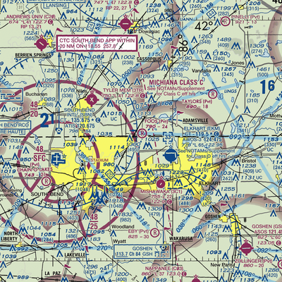 Foos Field (IN82) VFR Sectional  Gaming Mouse Pad