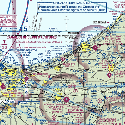 Bodin Airport (IN70) VFR Sectional  Gaming Mouse Pad