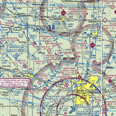 Tropria Airport (IN62) VFR Sectional  Gaming Mouse Pad