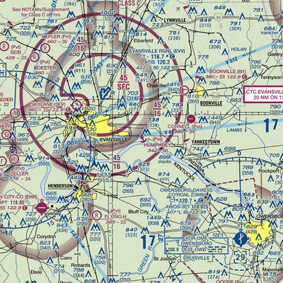 Jerry W. Humphrey Seaplane Base (IN59) VFR Sectional  Gaming Mouse Pad