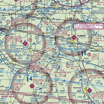 I & C Field (IN54) VFR Sectional  Gaming Mouse Pad