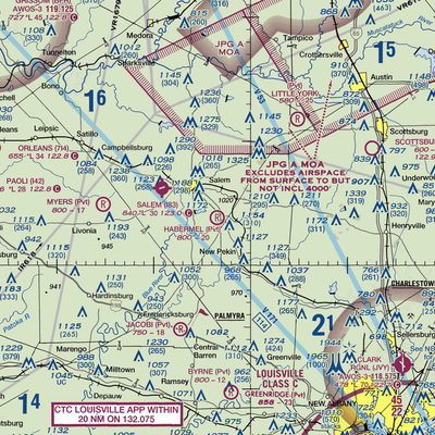 Habermel Airport (IN44) VFR Sectional  Gaming Mouse Pad