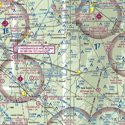 Stevens Farms Airport (IN05) VFR Sectional  Gaming Mouse Pad