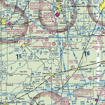 Earl Barnickel Airport (IL88) VFR Sectional  Gaming Mouse Pad