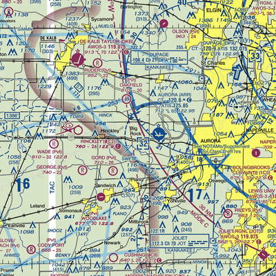 J Maddock Airport (IL38) VFR Sectional  Gaming Mouse Pad