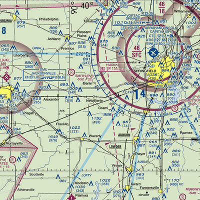 Richardson Airport (IL24) VFR Sectional  Gaming Mouse Pad