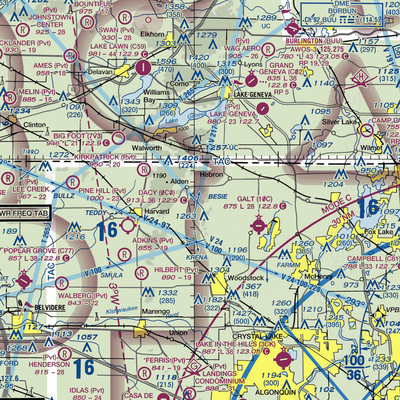 Bingham Airport (IL05) VFR Sectional  Gaming Mouse Pad