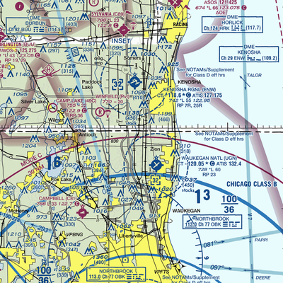 Herbert C. Maas Airport (IL02) VFR Sectional  Gaming Mouse Pad