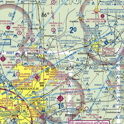 Poole Airport (II86) VFR Sectional  Gaming Mouse Pad