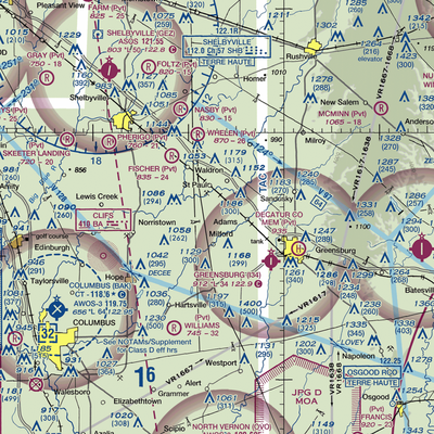 Smith Airport (II71) VFR Sectional  Gaming Mouse Pad