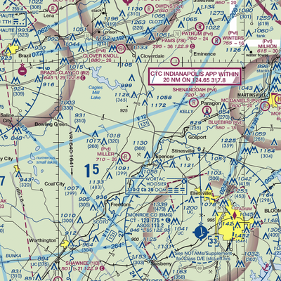 Timber Trails Airport (II25) VFR Sectional  Gaming Mouse Pad