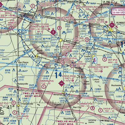 Wheeler Airport (IG05) VFR Sectional  Gaming Mouse Pad