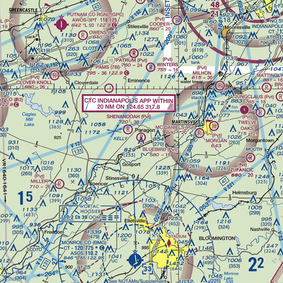 Bluebird Airport (IG03) VFR Sectional  Gaming Mouse Pad