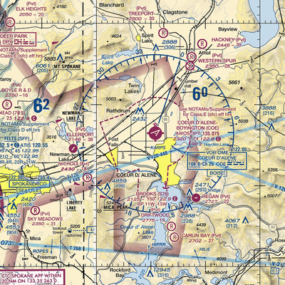 Hawk Haven Airport (ID27) VFR Sectional  Gaming Mouse Pad