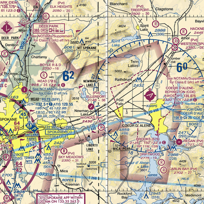 Smith Ranch Airport (ID21) VFR Sectional  Gaming Mouse Pad