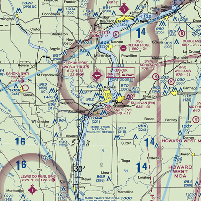 Bickel STOLport (IA59) VFR Sectional  Gaming Mouse Pad