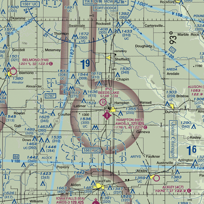 Beeds Lake Airport (IA31) VFR Sectional  Gaming Mouse Pad