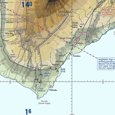 Kaalaiki Airstrip (HI25) VFR Sectional  Gaming Mouse Pad