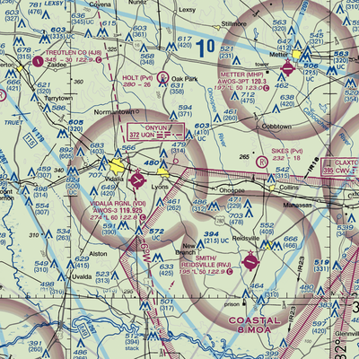 Winge Farms Airport (GE23) VFR Sectional  Gaming Mouse Pad