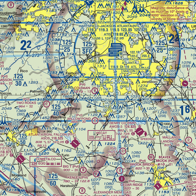 Mc Lendon Airport (GA94) VFR Sectional  Gaming Mouse Pad