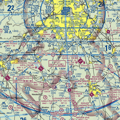 Adams Airport (GA91) VFR Sectional  Gaming Mouse Pad