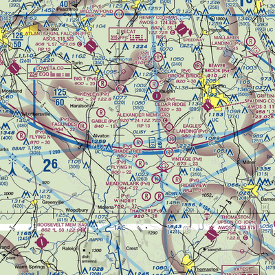 Shade Tree Airport (GA73) VFR Sectional  Gaming Mouse Pad