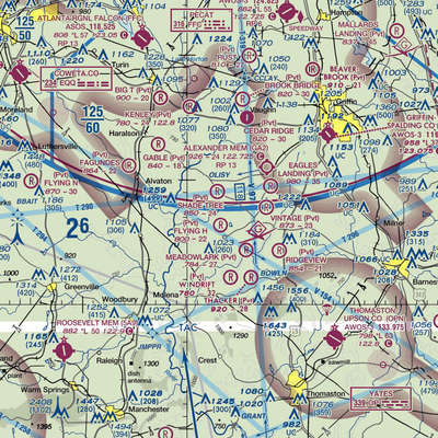 Flying 'H' Ranch Airport (GA68) VFR Sectional  Gaming Mouse Pad