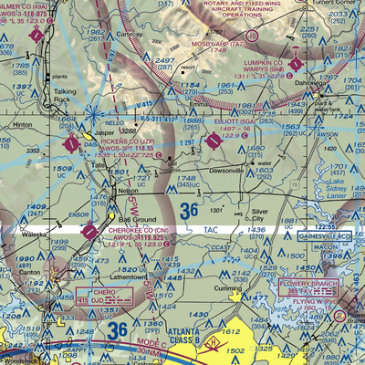 Foothills-Holcomb Airport (GA36) VFR Sectional  Gaming Mouse Pad