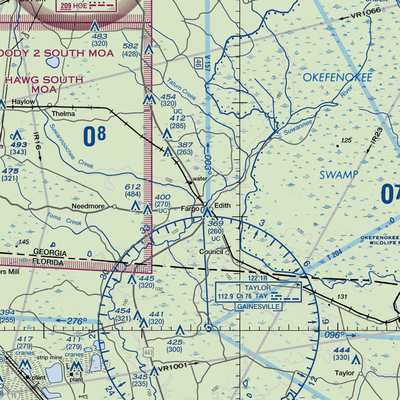 Fargo Airport (GA25) VFR Sectional  Gaming Mouse Pad