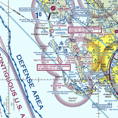 Salty Approach Airport (FL90) VFR Sectional  Gaming Mouse Pad