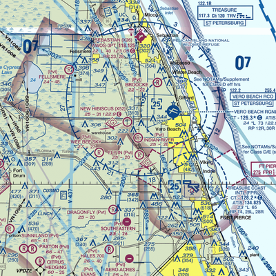 Indian River Aerodrome (FL74) VFR Sectional  Gaming Mouse Pad