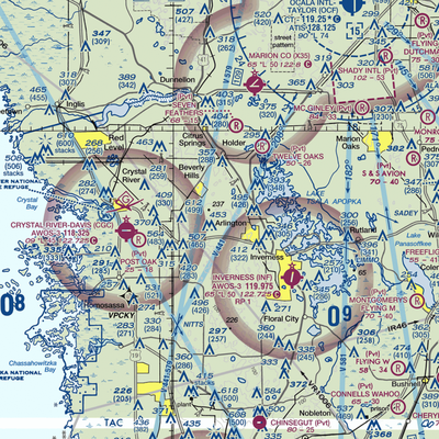 Sierra Airpark (FL48) VFR Sectional  Gaming Mouse Pad