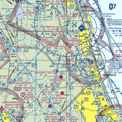 Strazzulla Groves Airport (FL23) VFR Sectional  Gaming Mouse Pad